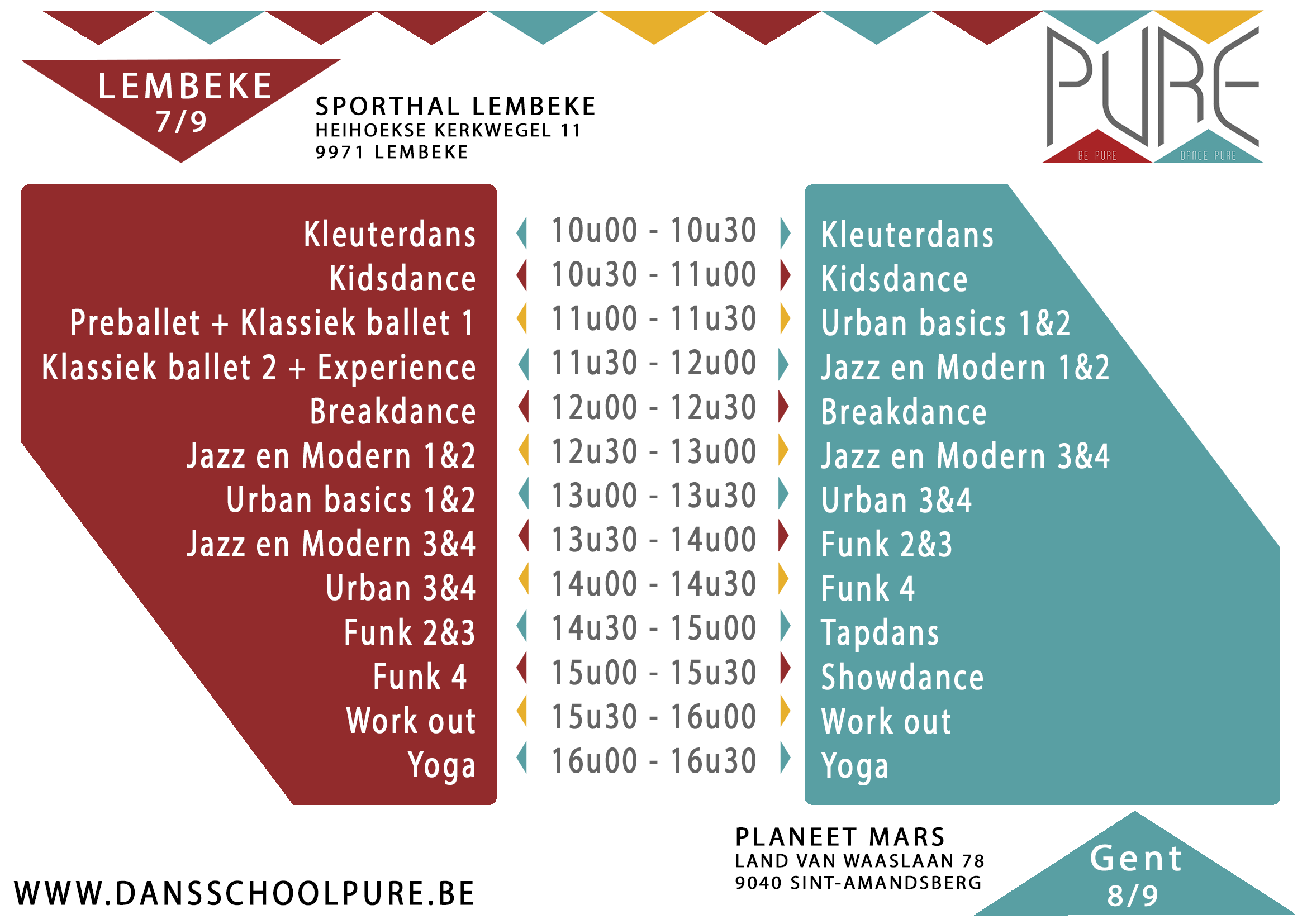 Proefdagen Pure achterkant